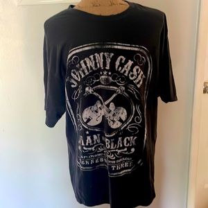 Johnny Cash Gray Memory Tee Shirt Size XL Brand is Mercantile